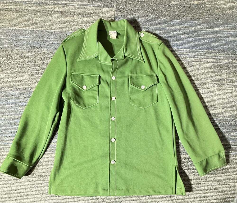 Jantzen 100 Vintage Green Shirt Size 42